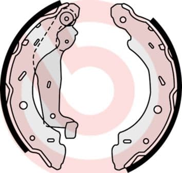 Juego de zapatas de frenos BREMBO S 50 504