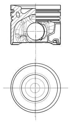 Pistón MAHLE 039 PI 00139 000