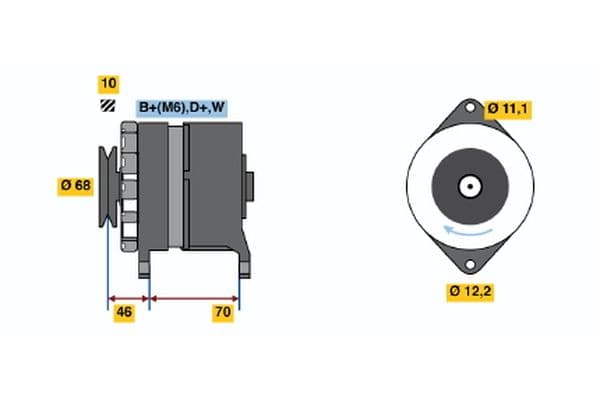 Alternador BOSCH 0 120 488 195