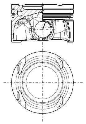 Pistón MAHLE 001 PI 00216 000