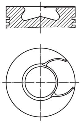 Pistón MAHLE 007 PI 00166 000
