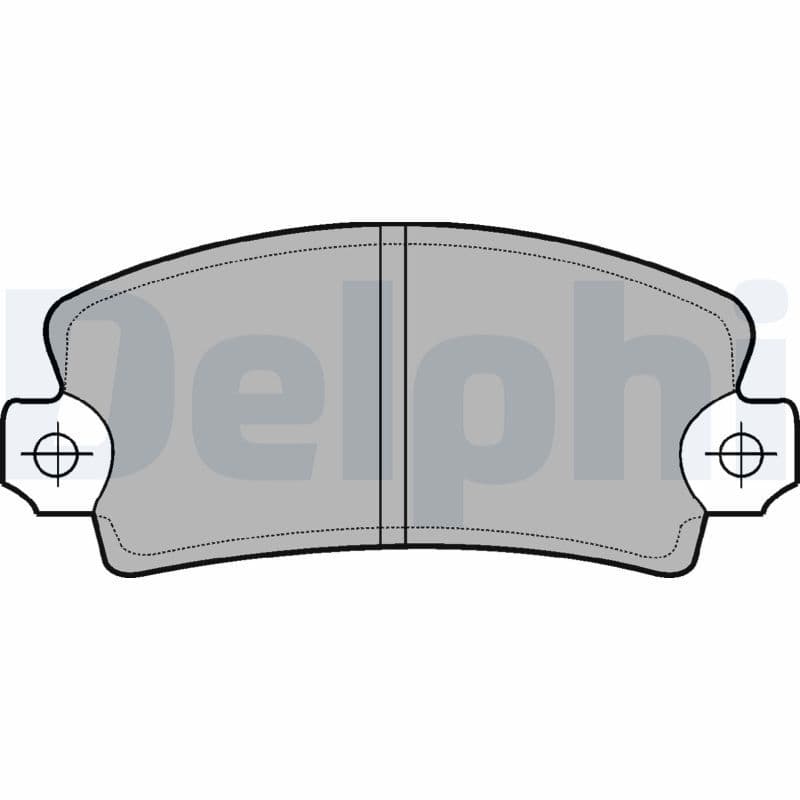 Juego de balatas de freno DELPHI LP54
