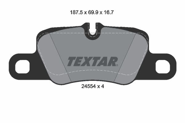 Juego de balatas de freno TEXTAR 2455404
