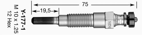 Bujía de precalentamiento NGK 3026