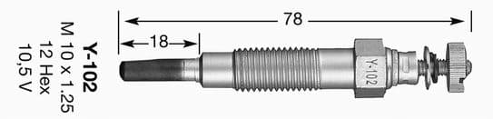Bujía de precalentamiento NGK 5925