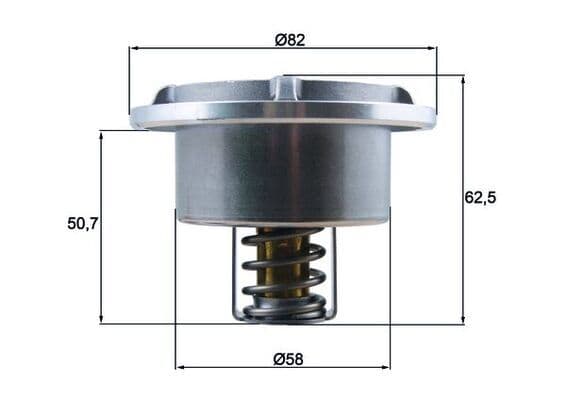 Termostato, refrigerante MAHLE THD 6 75