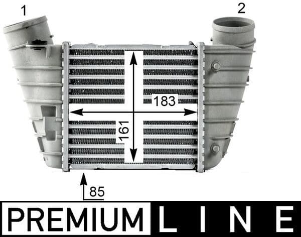 Radiador de aire de admisión MAHLE CI 527 000P