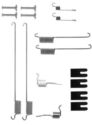 Juego de accesorios, zapatas de freno HELLA 8DZ 355 200-721