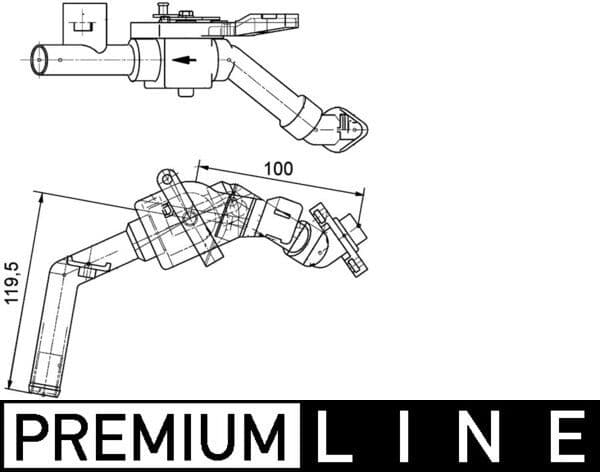 Válvula de control de refrigerante MAHLE CV 8 000P