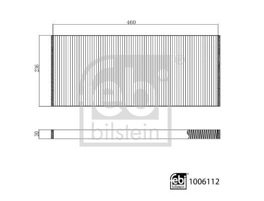 Filtro, aire del interior FEBI BILSTEIN 1006112