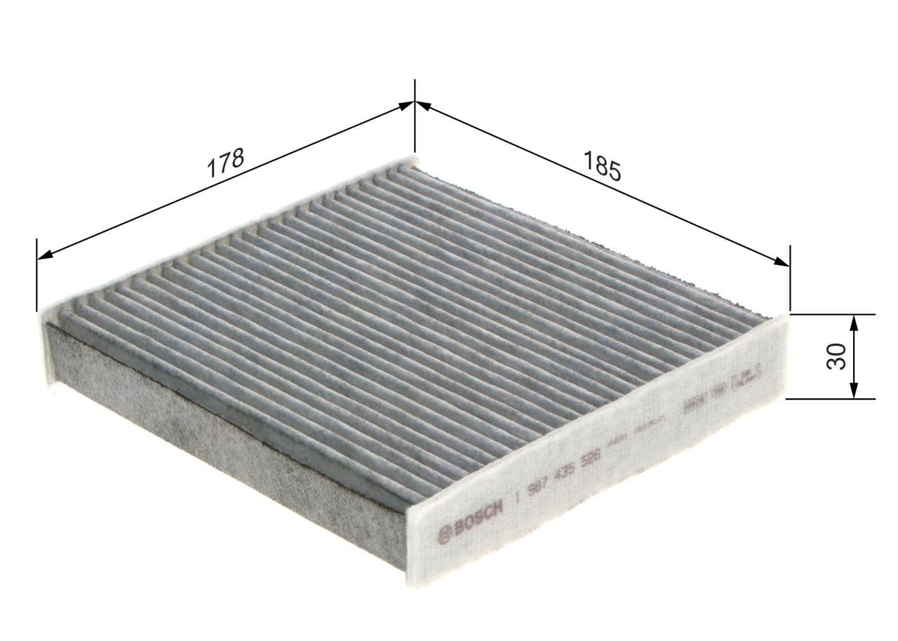 Filtro, aire del interior BOSCH 1 987 435 526