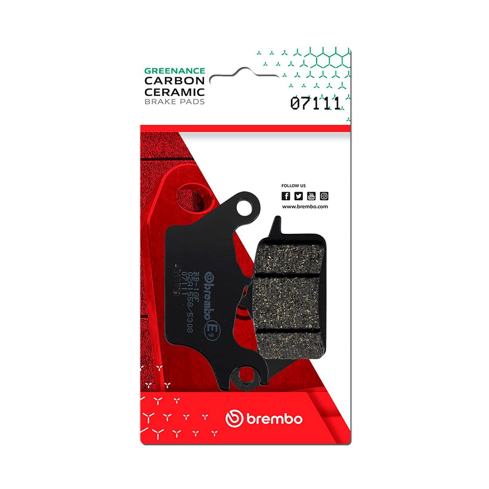 Juego de balatas de freno BREMBO 07111