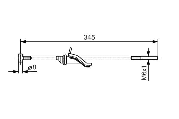 Cable de accionamiento, freno de estacionamiento BOSCH 1 987 482 059