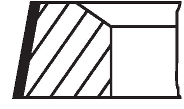 Juego de anillo para pistón MAHLE 030 60 N2