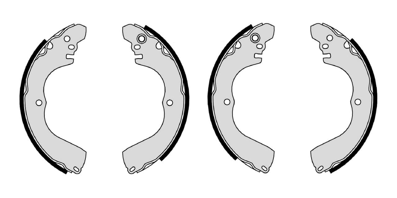 Juego de zapatas de frenos, freno de mano BOSCH F 026 008 014