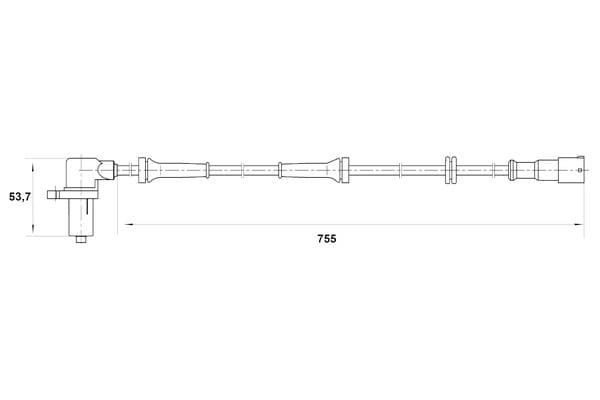 Sensor, revoluciones de la rueda BOSCH 0 265 006 138
