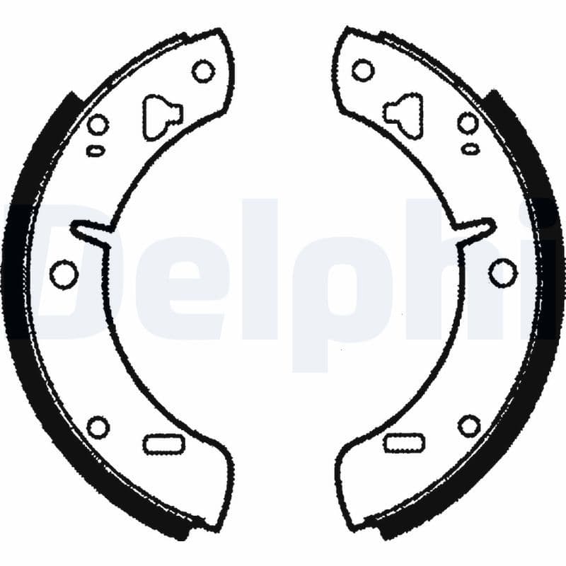 Juego de zapatas de frenos DELPHI LS1023