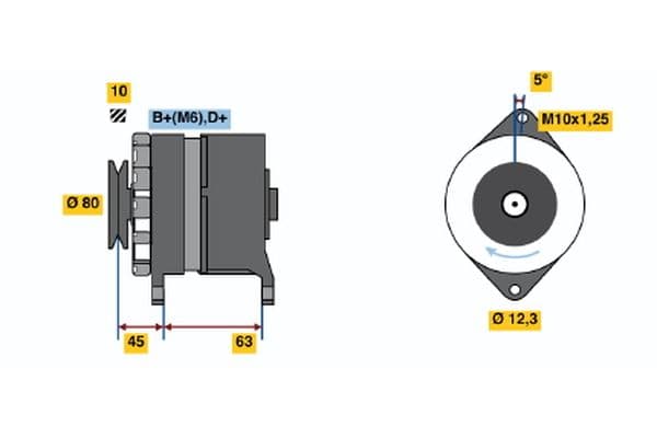 Alternador BOSCH 0 120 488 280
