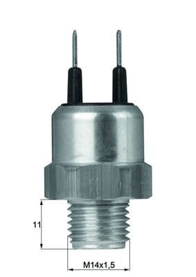 Interruptor de temperatura, ventilador del radiador MAHLE TSW 27