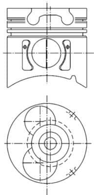 Pistón KOLBENSCHMIDT 99403600