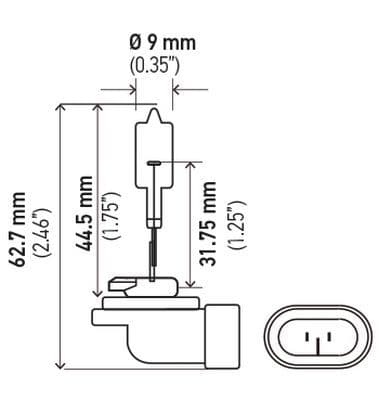 Foco, faro principal HELLA 8GH 358 107-701