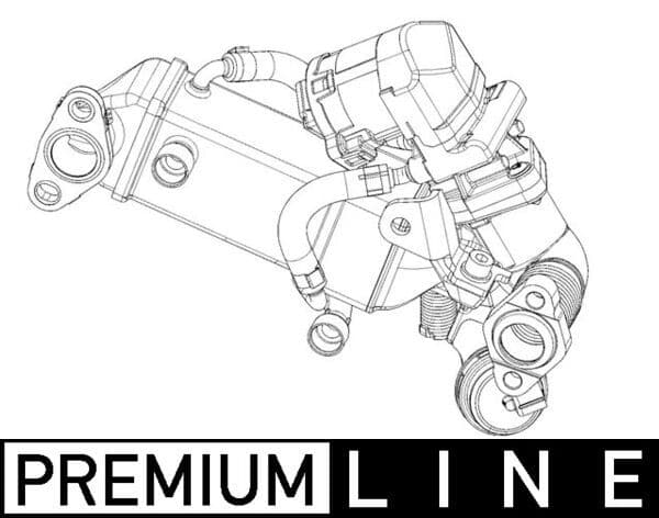 Elemento enfriador, recirculación de los gases de escape MAHLE CE 10 000P