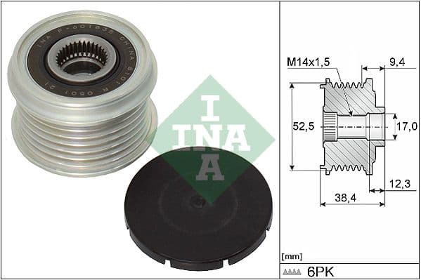 Rueda libre del alternador Schaeffler INA 535 0329 10