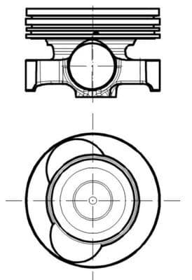 Pistón MAHLE 021 PI 00118 100