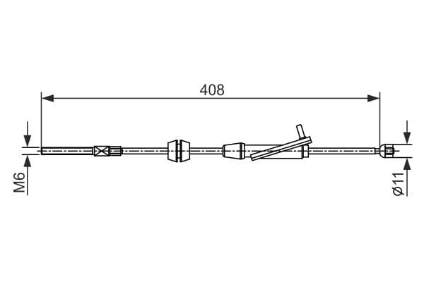 Cable de accionamiento, freno de estacionamiento BOSCH 1 987 482 421