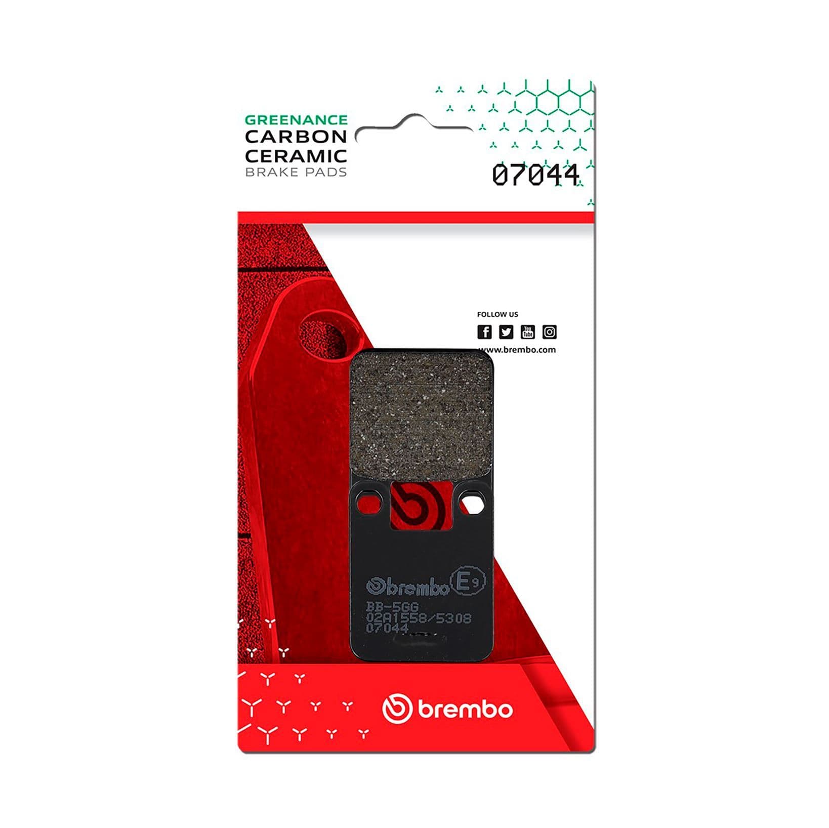 Juego de balatas de freno BREMBO 07044