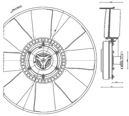 Ventilador, refrigeración del motor MAHLE CFF 479 000P