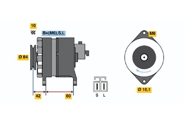 Alternador BOSCH 9 120 334 632