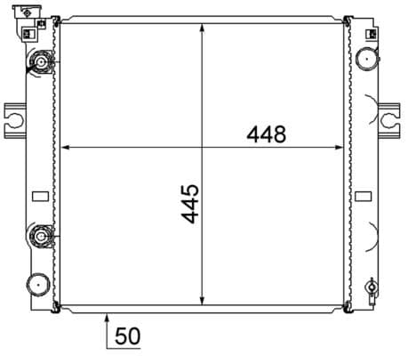 Radiador, refrigeración del motor MAHLE CR 869 000S