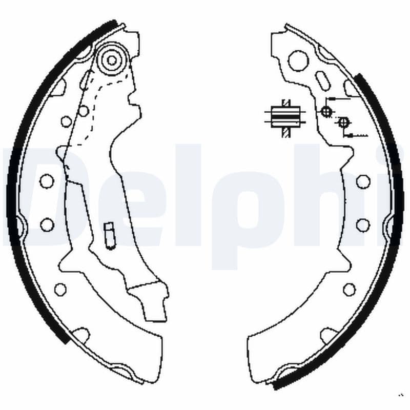 Juego de zapatas de frenos DELPHI LS1903