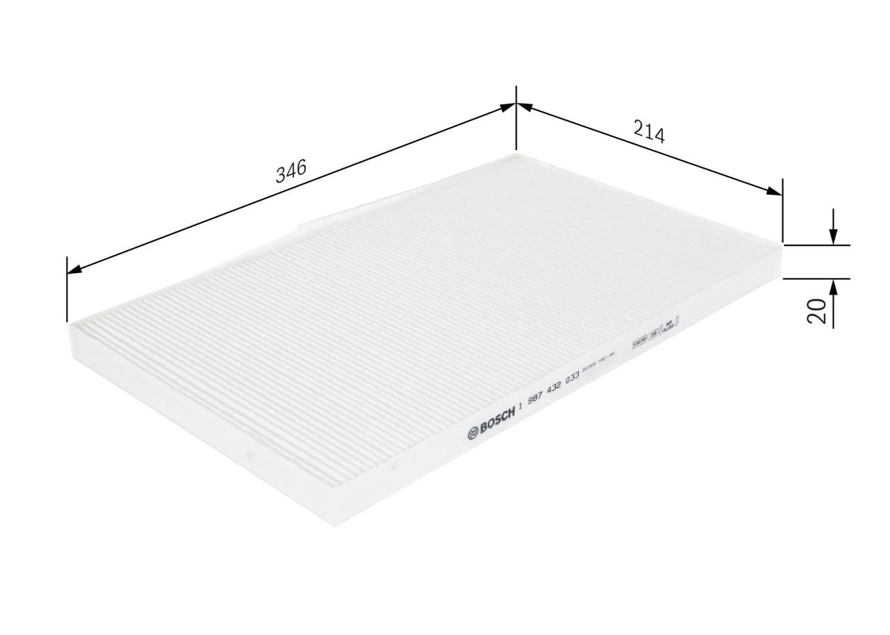 Filtro, aire del interior BOSCH 1 987 432 033