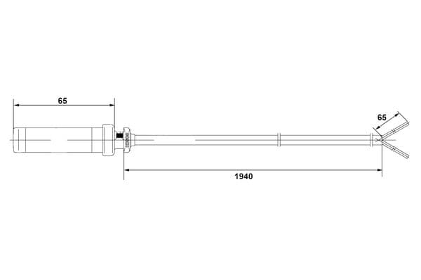 Sensor, revoluciones de la rueda BOSCH 0 265 004 029