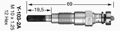 Bujía de precalentamiento NGK 5028