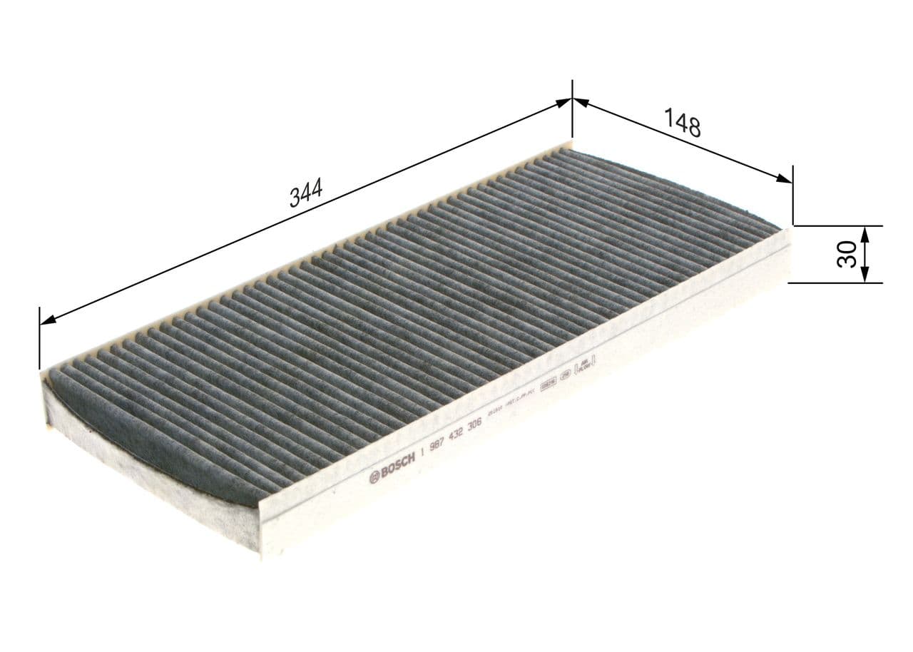 Filtro, aire del interior BOSCH 1 987 432 306