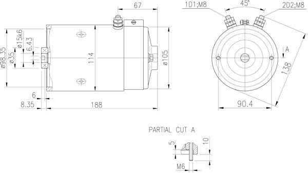 Motor eléctrico MAHLE MM 242