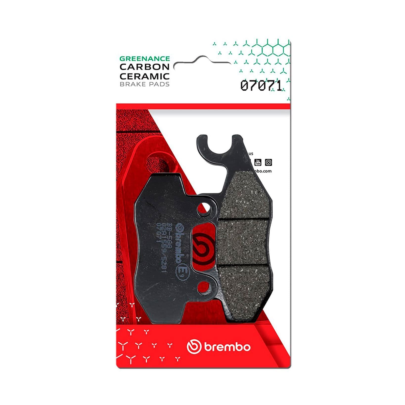 Juego de balatas de freno BREMBO 07071