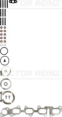 Juego de montaje, turbocompresor VICTOR REINZ 04-10297-01