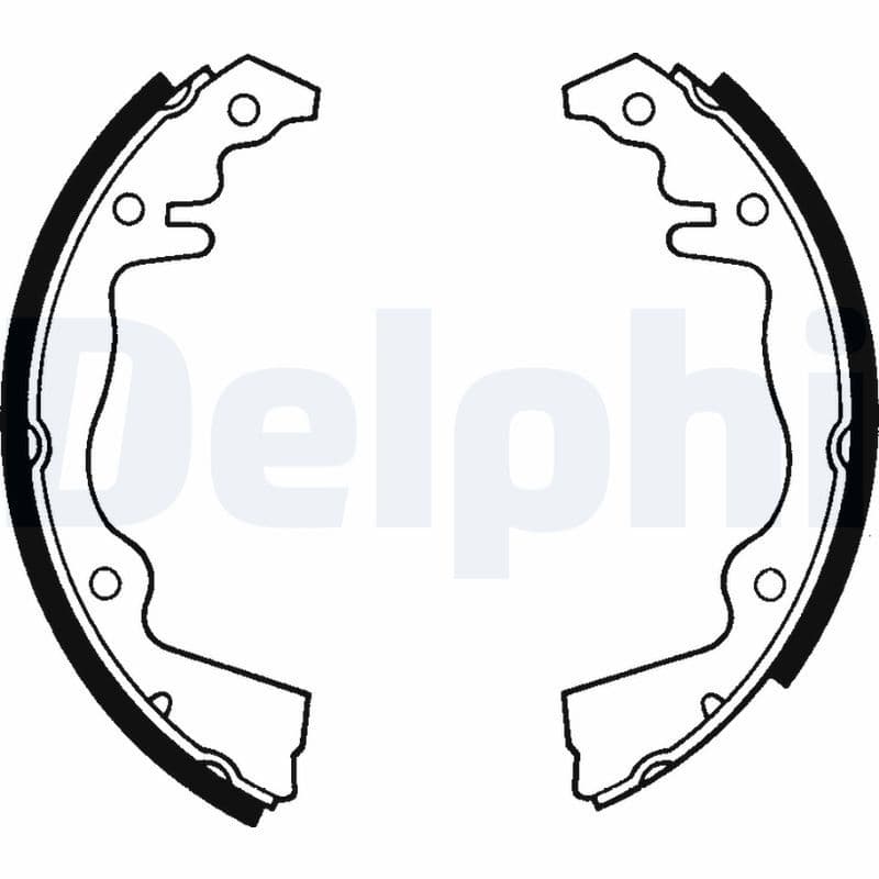 Juego de zapatas de frenos DELPHI LS1104