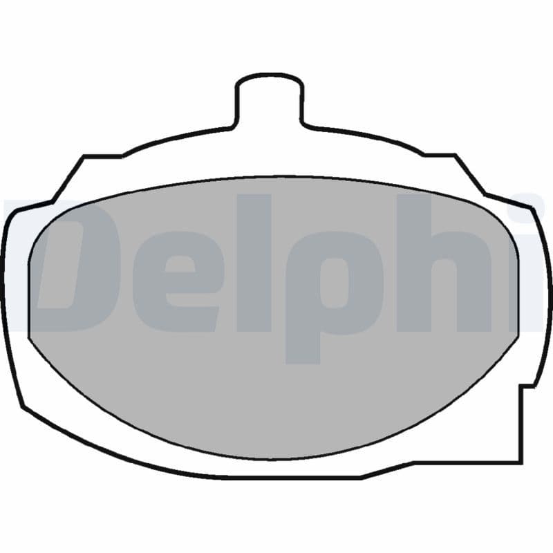 Juego de balatas de freno de mano de disco DELPHI LP34