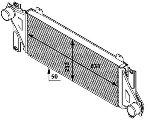 Radiador de aire de admisión MAHLE CI 117 000P