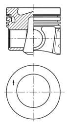 Pistón KOLBENSCHMIDT 41271620