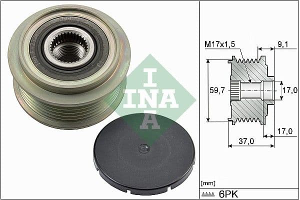Rueda libre del alternador Schaeffler INA 535 0035 10