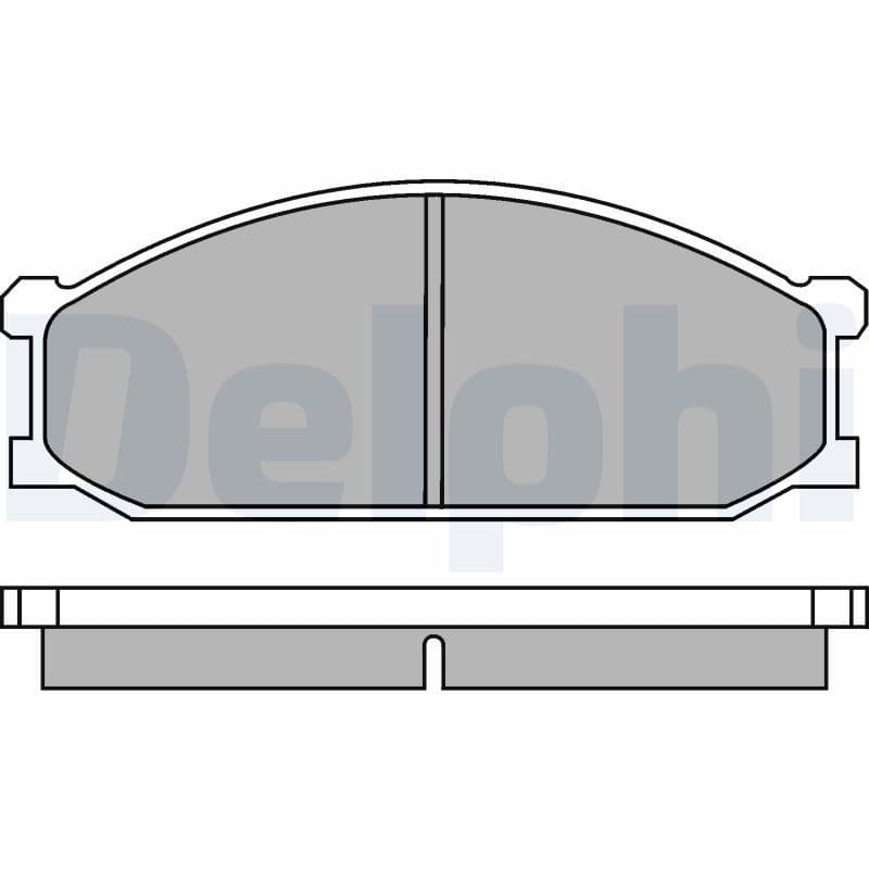 Juego de balatas de freno DELPHI LP280