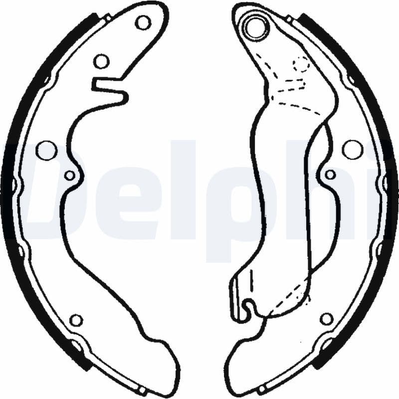 Juego de zapatas de frenos DELPHI LS1401