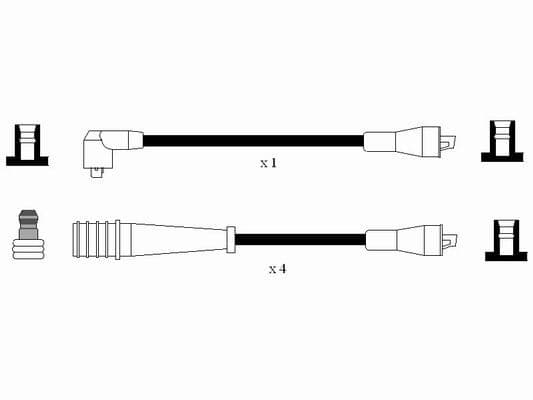 Juego de cables de encendido NGK 7166