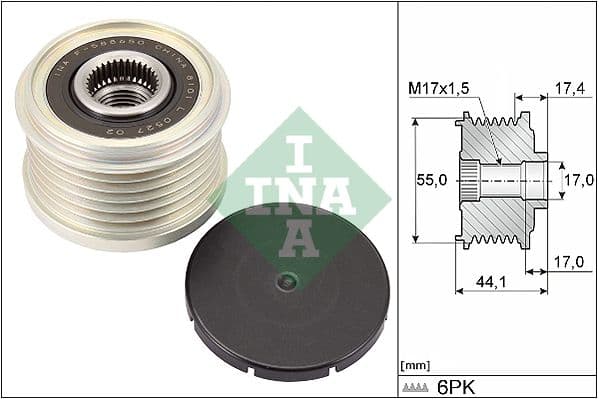 Rueda libre del alternador Schaeffler INA 535 0312 10